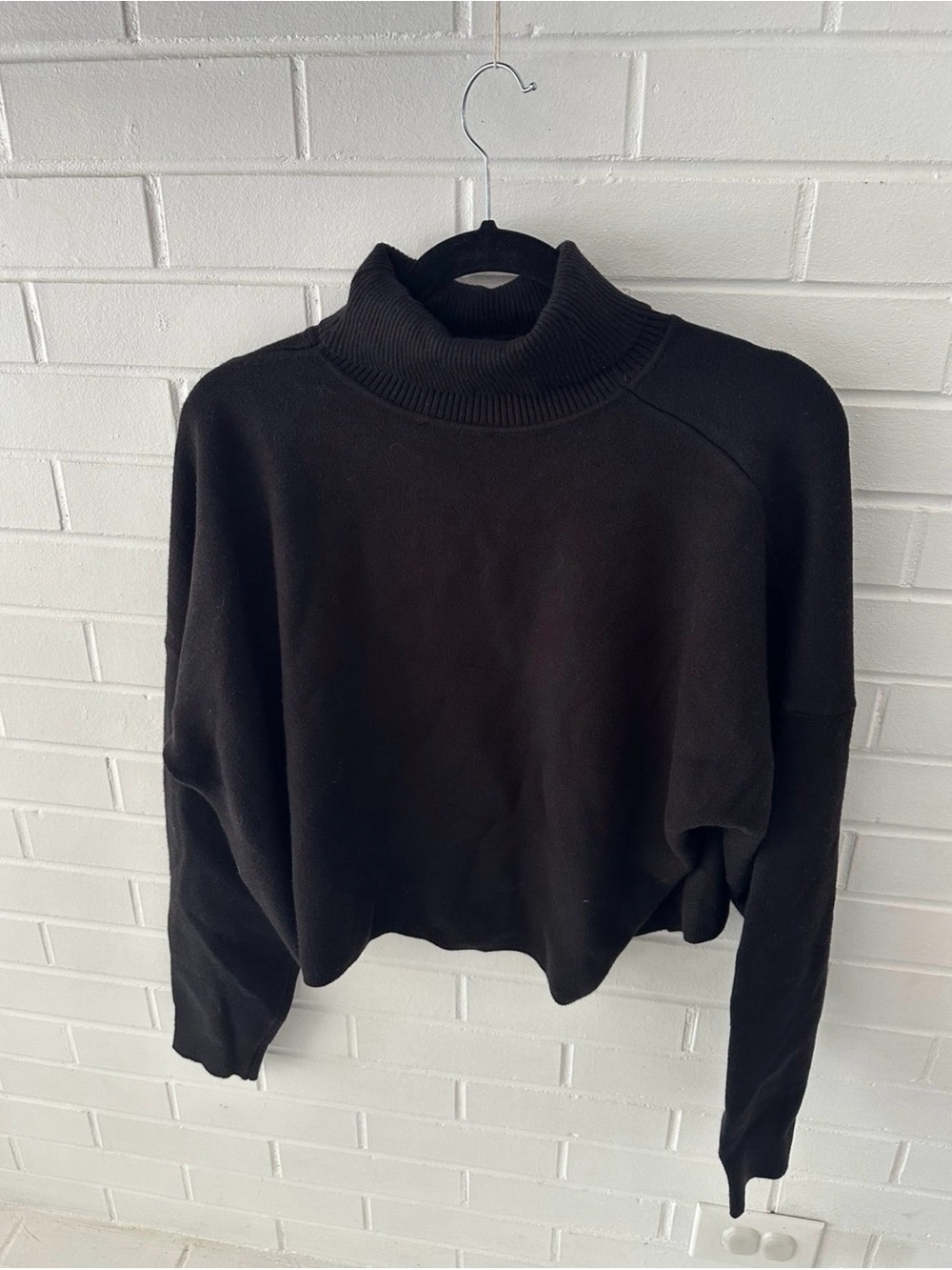 Lulus Snuggly Set Black Turtleneck Two-Piece Sweater Dress (XL but runs small) - Picture 3 of 5